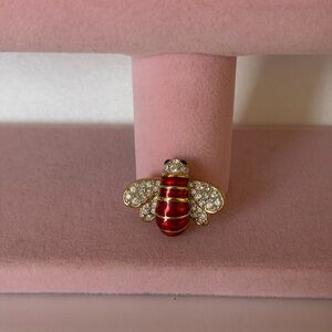 Swarovski Crystal Enamel Bee Pin Brooch